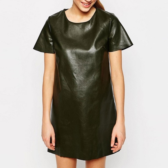 Dresses & Skirts - Vegan Leather Dress Size Small